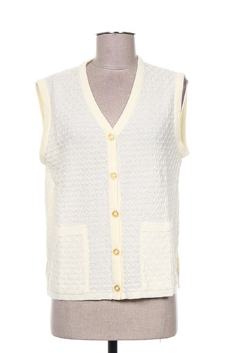 bonneterie creusoise gilets femme de couleur jaune