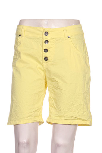 lacomy shorts / bermudas femme de couleur jaune