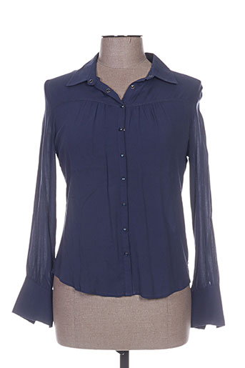 ddp chemises femme de couleur bleu