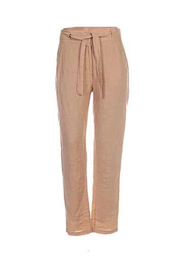 kokomarina pantalons femme de couleur jaune