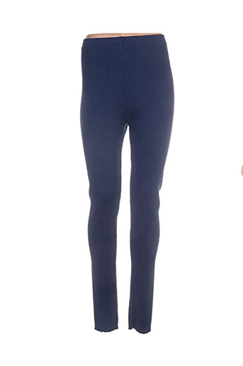 chassagnard pantalons femme de couleur bleu