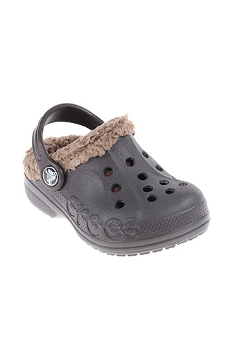 crocs chaussures enfant de couleur marron