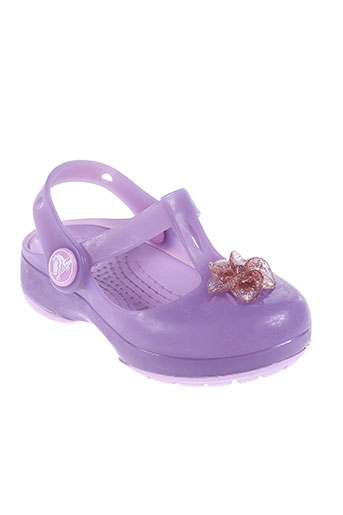 crocs chaussures fille de couleur violet