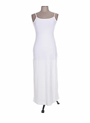 Robe longue blanc BLA-BLA pour femme