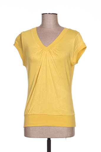 zoteno t-shirts femme de couleur jaune