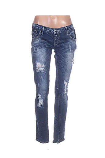 simply chic jeans femme de couleur bleu
