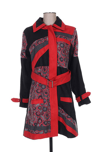 bamboo's manteaux femme de couleur rouge
