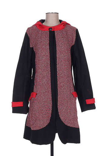 bamboo's manteaux femme de couleur rouge