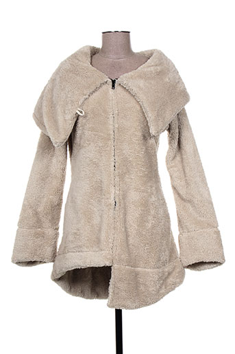 pygmees manteaux femme de couleur beige