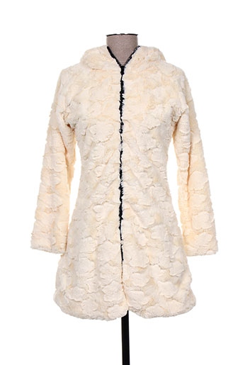 mimdo manteaux femme de couleur beige