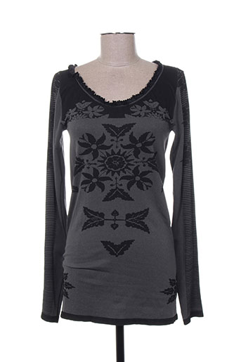 high pulls femme de couleur gris