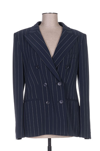 maxmara vestes femme de couleur bleu