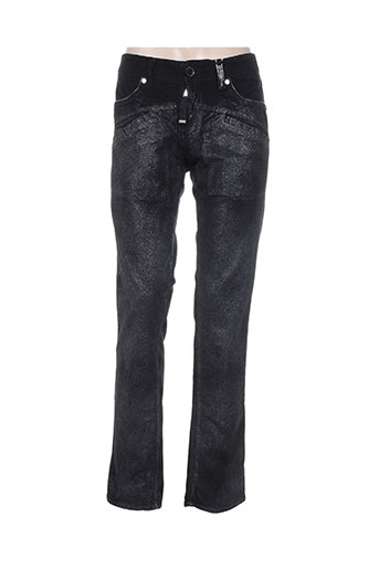 high pantalons femme de couleur noir