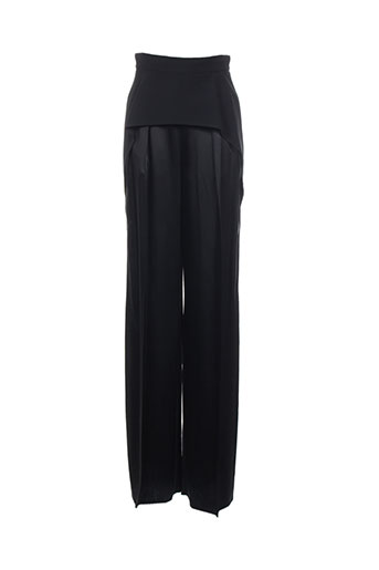 sportmax pantalons femme de couleur noir