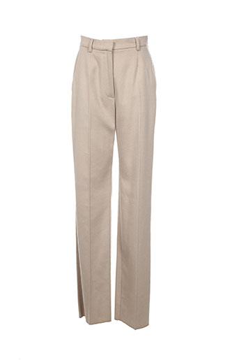 maxmara pantalons femme de couleur beige
