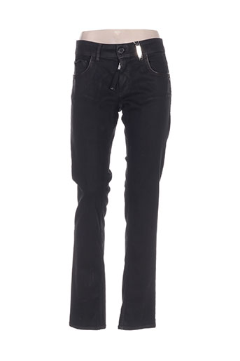 high jeans femme de couleur noir