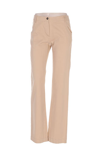 maxmara pantalons femme de couleur beige