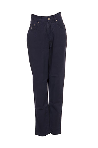 trussardi jeans pantalons femme de couleur bleu