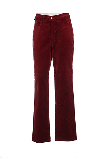 trussardi jeans pantalons femme de couleur rouge