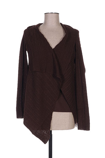 maxmara gilets femme de couleur marron