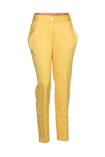 lavand pantalons femme de couleur jaune