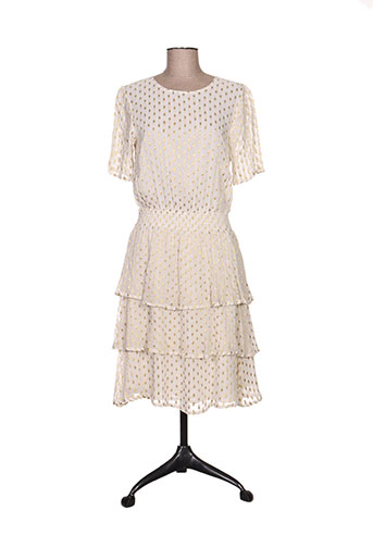 ichi robes femme de couleur beige