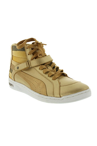 puma chaussures femme de couleur jaune