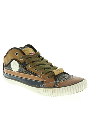 pepe jeans chaussures homme de couleur marron