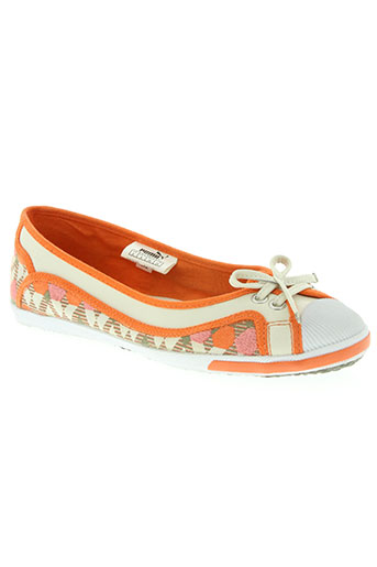 puma chaussures femme de couleur orange