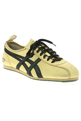 onitsuka tiger chaussures femme de couleur jaune