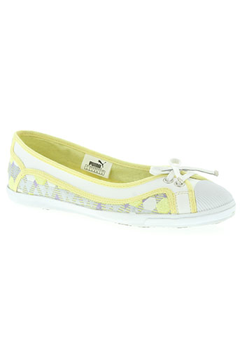 puma chaussures femme de couleur jaune