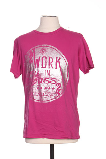 diesel t-shirts homme de couleur rose
