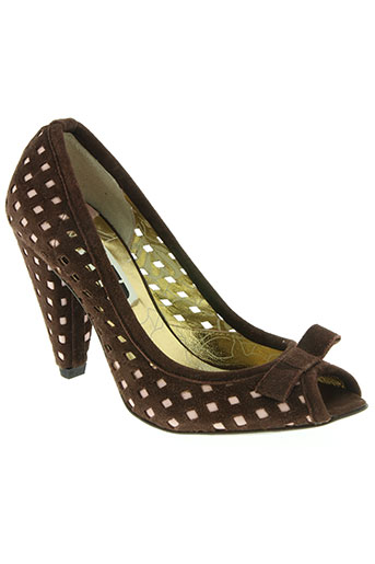 fornarina chaussures femme de couleur marron