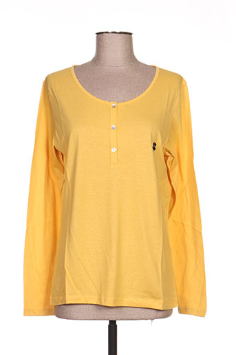 le petit baigneur t-shirts femme de couleur jaune