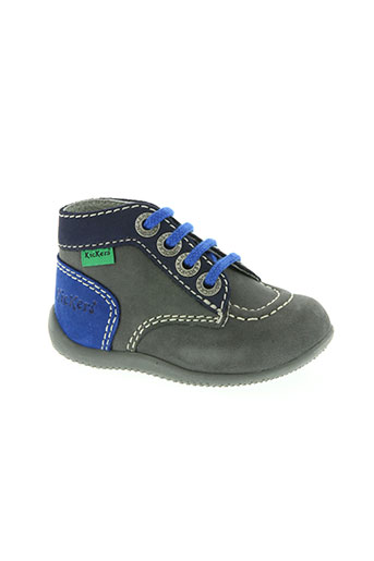 kickers chaussures garçon de couleur gris