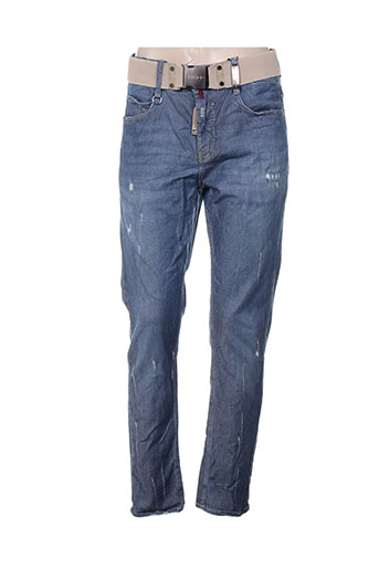 high jeans femme de couleur bleu