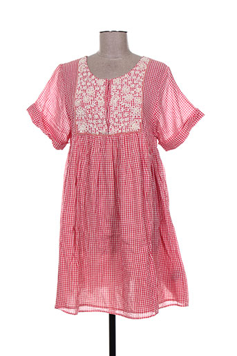 antik batik robes femme de couleur rouge