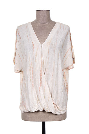 charlie joe t-shirts femme de couleur beige