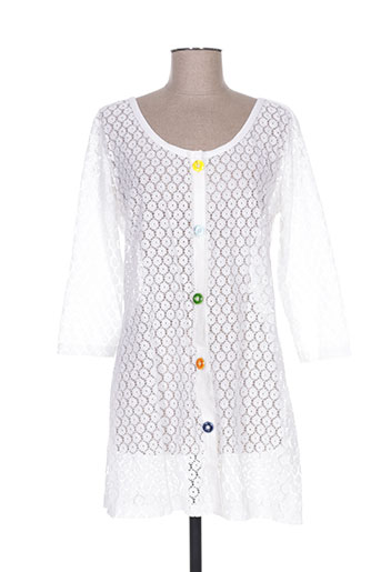 lo! les filles vestes femme de couleur blanc