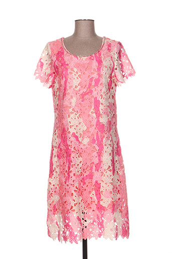 leslie robes femme de couleur rose