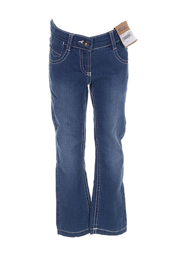 3 pommes jeans fille de couleur bleu