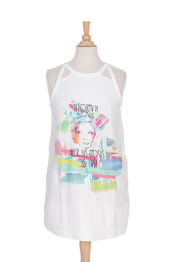 mayoral robes fille de couleur blanc