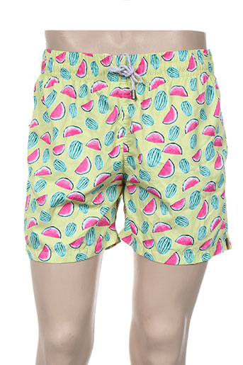 kiwi maillots de bain homme de couleur jaune