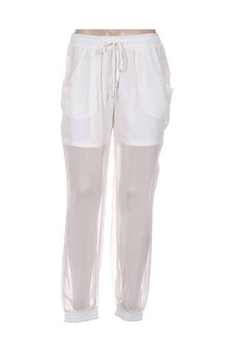 sophyline EFFI_CHAR_1 co pantalons femme de couleur blanc