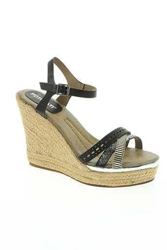 poti pati chaussures femme de couleur noir