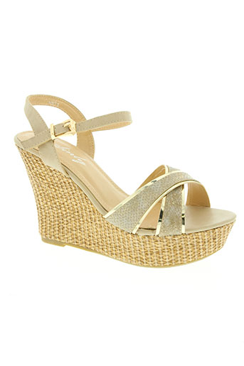 sinly shoes chaussures femme de couleur beige