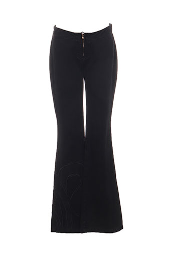 guess jeans pantalons femme de couleur noir