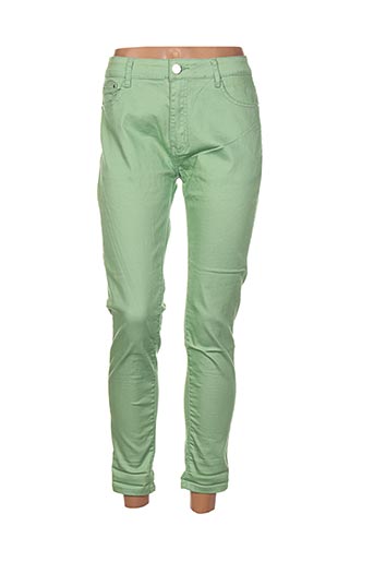 bs jeans jeans femme de couleur vert