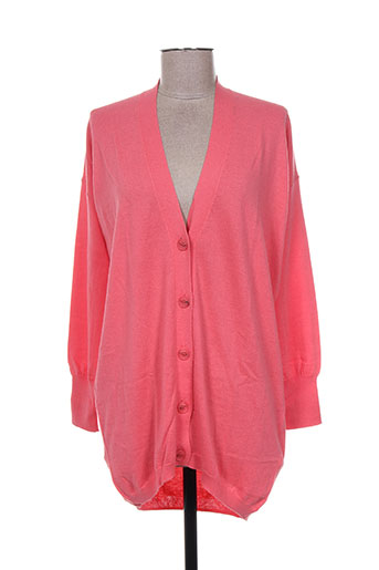 allude gilets femme de couleur rose