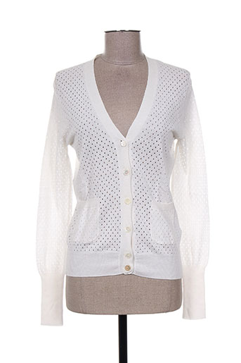 jardin des orangers gilets femme de couleur blanc